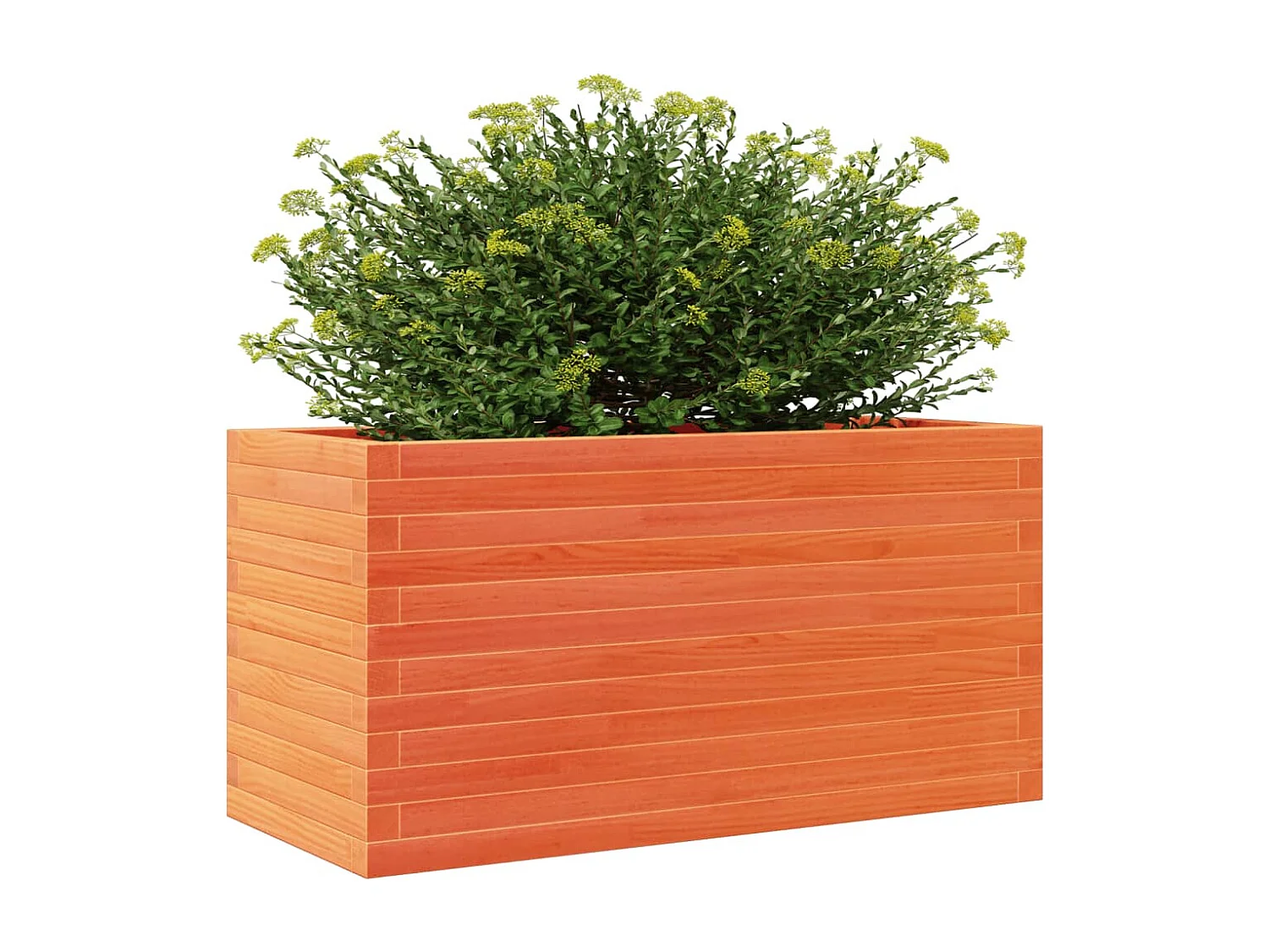 Fioriera Giardino Marrone Cera 90x40x46 cm Legno Massello Pino
