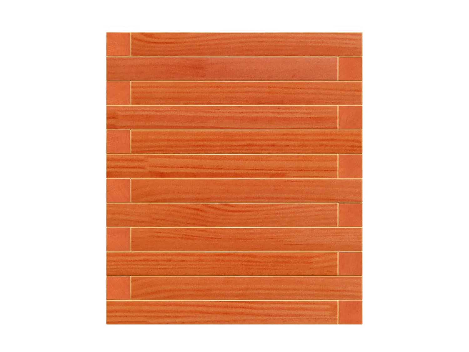 Jardinière cire marron 90x40x46 cm bois de pin massif