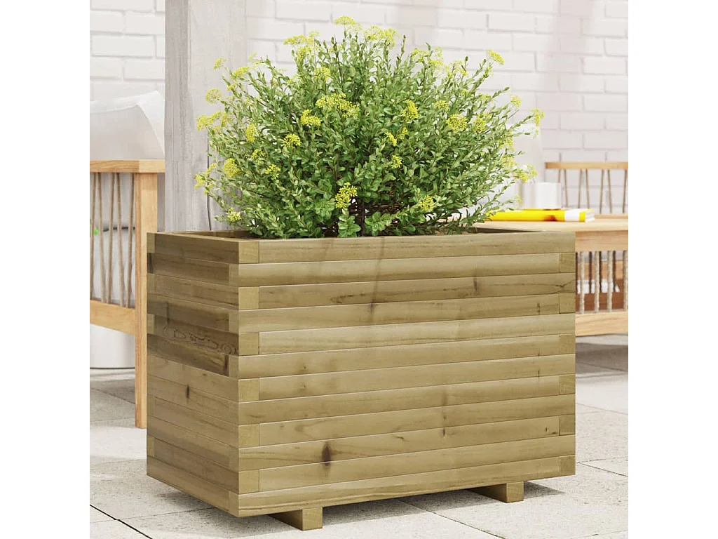 Pflanzkübel 70x40x49,5 cm Kiefernholz Imprägniert