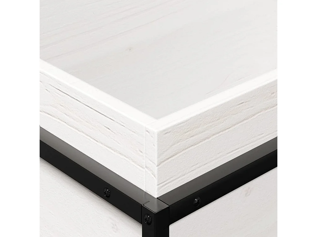 Fioriera da Giardino Bianca 60x40x50 cm Legno Massello di Pino