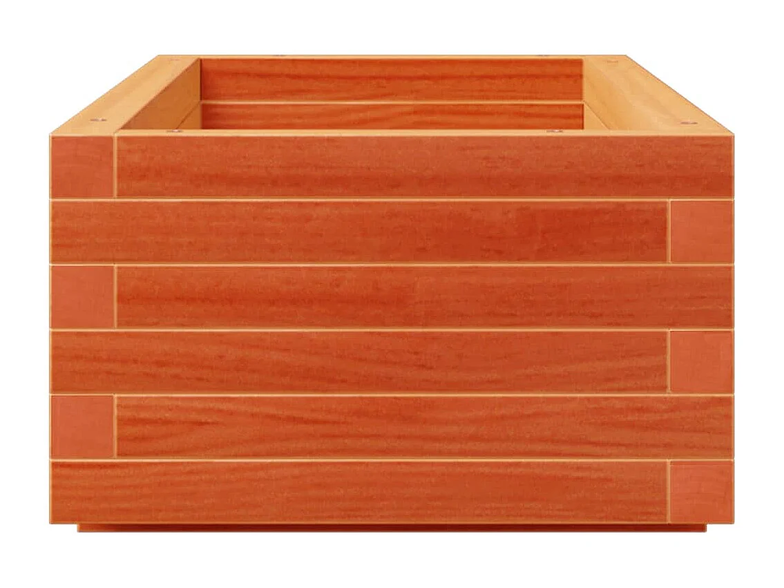 Jardinière cire marron 110x40x26,5 cm bois de pin massif