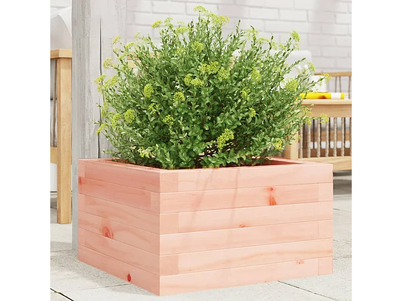 Fioriera da Giardino 40x40x23 cm in Legno Massello di Douglas