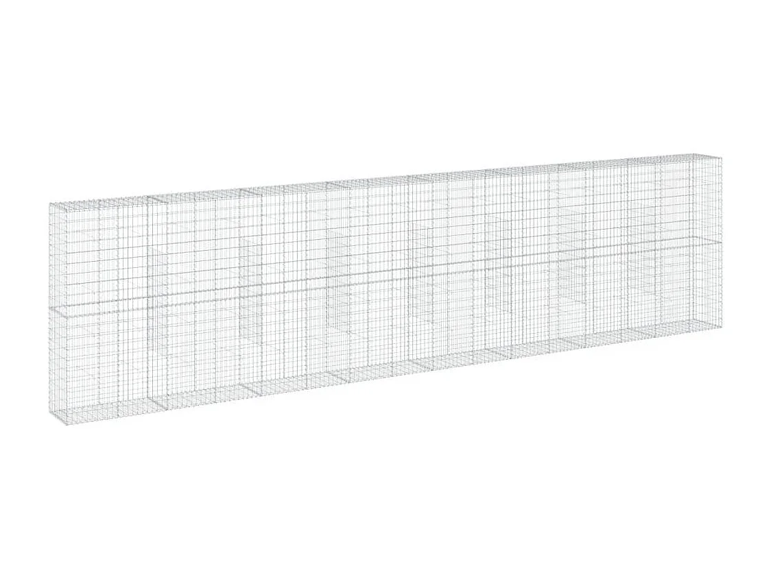 Panier gabion avec couvercle 800x50x200 cm fer galvanisé