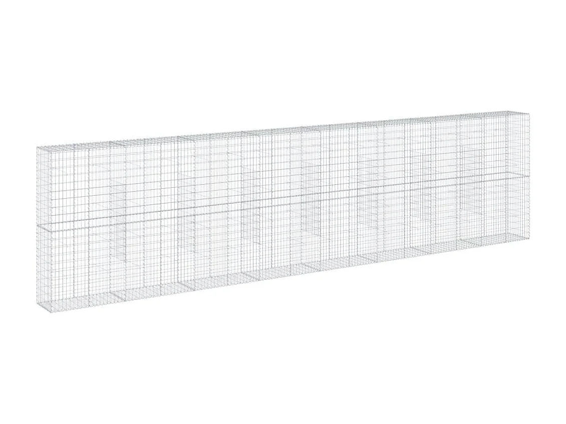Panier gabion avec couvercle 800x50x200 cm fer galvanisé
