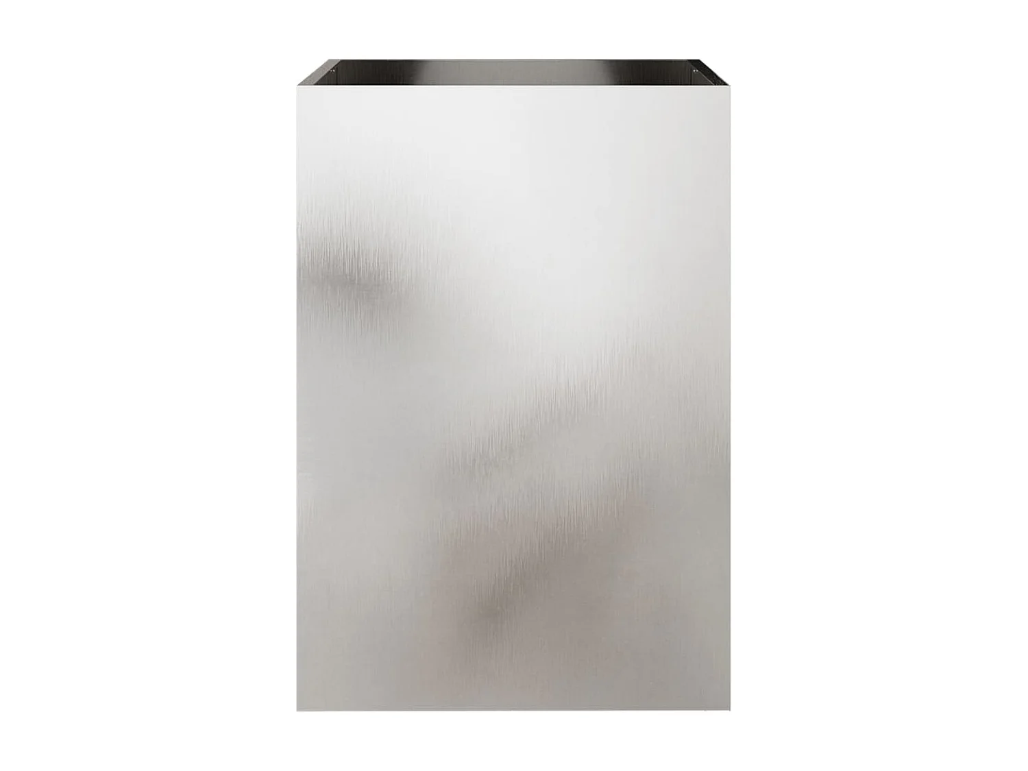 Jardinière argenté 52x48x75 cm acier inoxydable