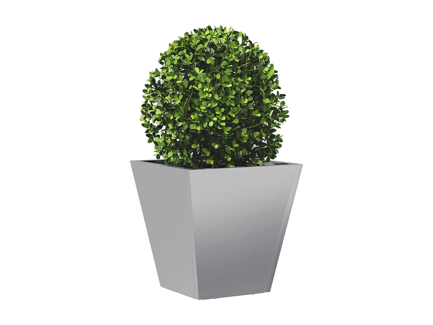 Plantenbakken 2 st 30x30x30 cm gegalvaniseerd staal