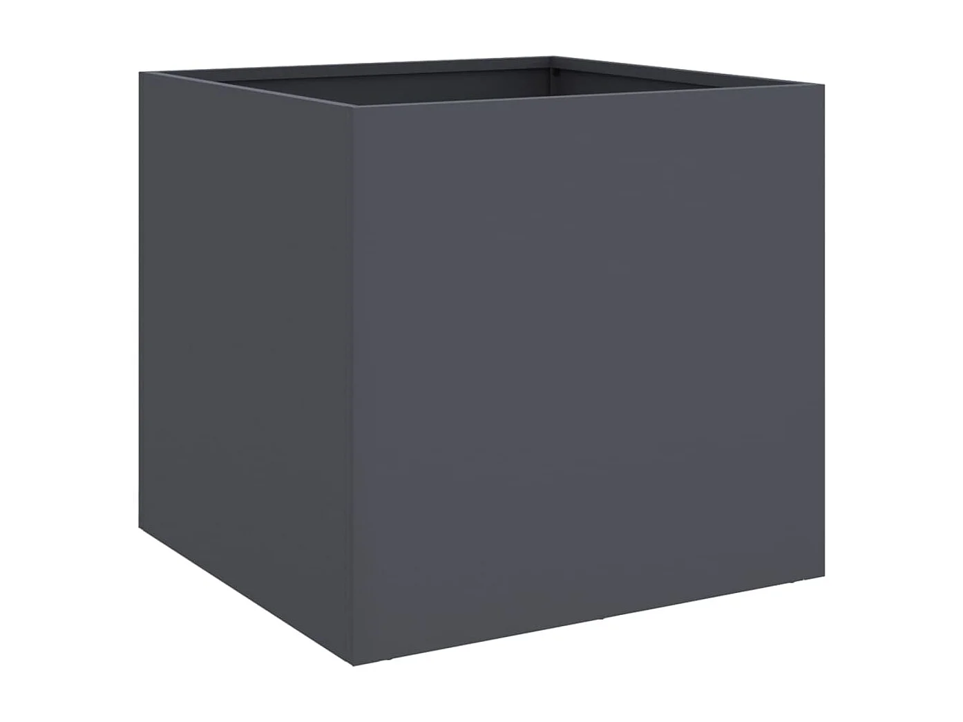 Jardinière anthracite 42x40x39 cm acier