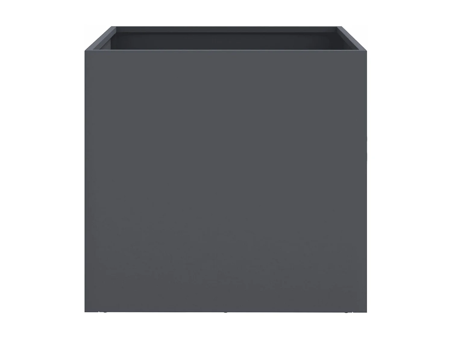 Jardinière anthracite 42x40x39 cm acier