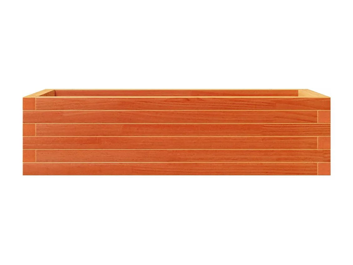 Fioriera Giardino Marrone Cera 90x40x23 cm Legno Massello Pino