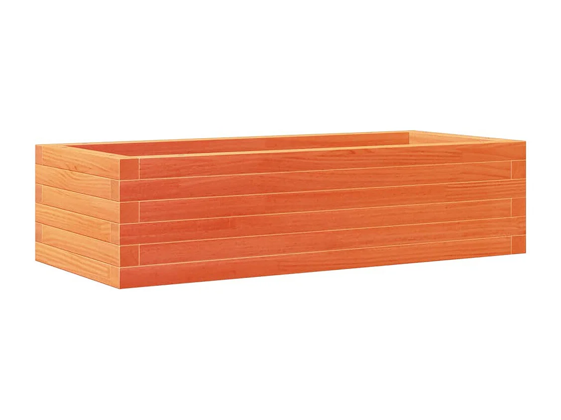 Fioriera Giardino Marrone Cera 90x40x23 cm Legno Massello Pino