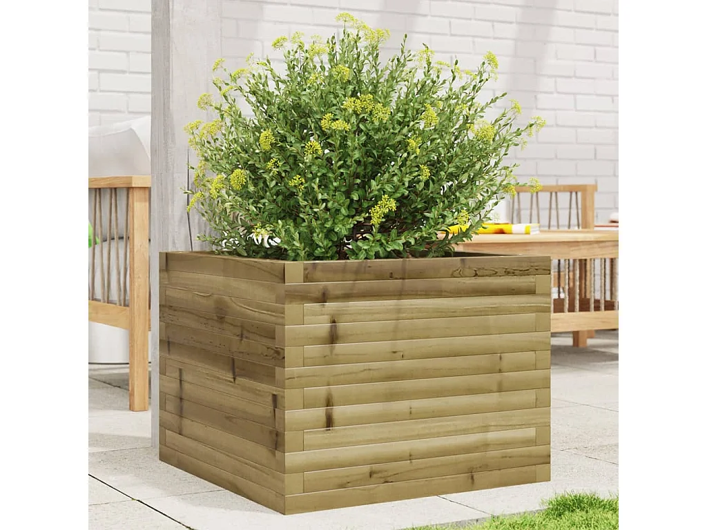 Jardinière 60x60x45,5 cm bois de pin imprégné