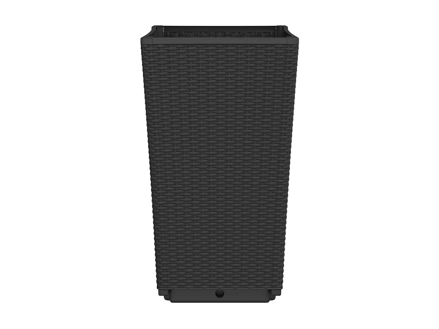 Jardinières 2 pcs noir 32,5x32,5x57 cm polypropylène