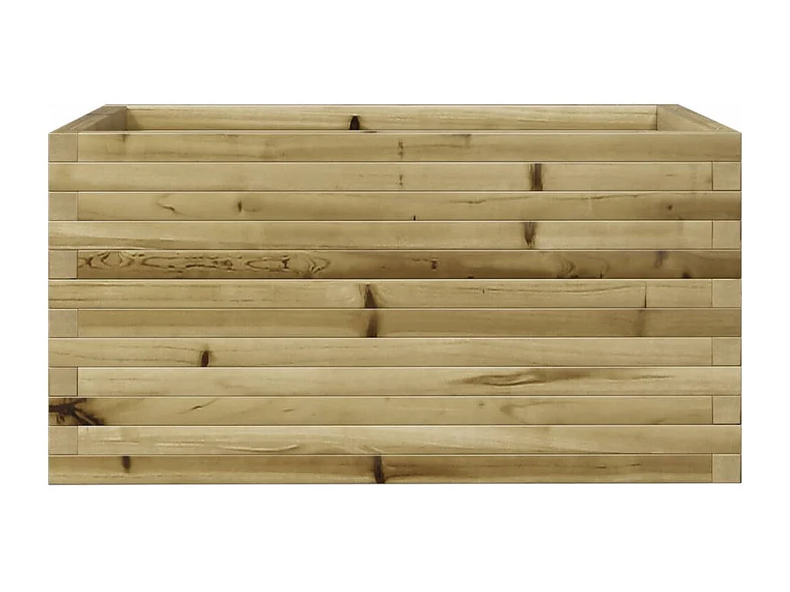 Vaso/floreira jardim 90x60x45,5 cm madeira de pinho impregnada