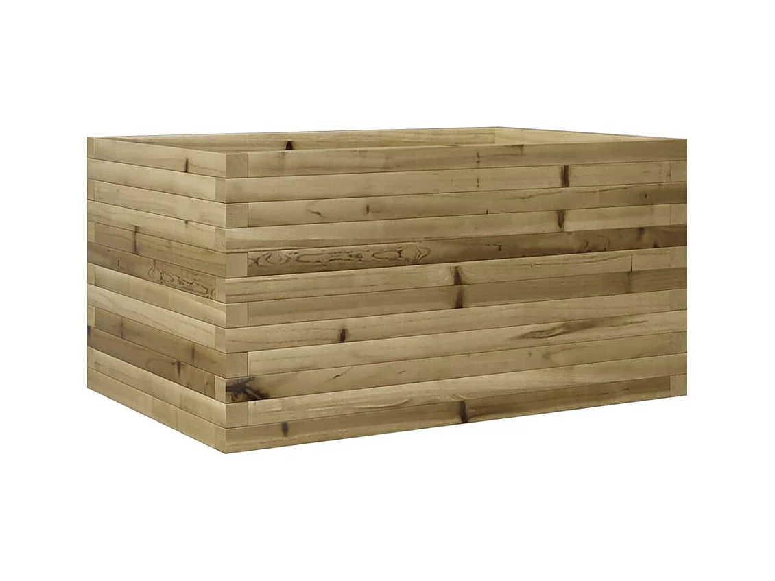 Vaso/floreira jardim 90x60x45,5 cm madeira de pinho impregnada