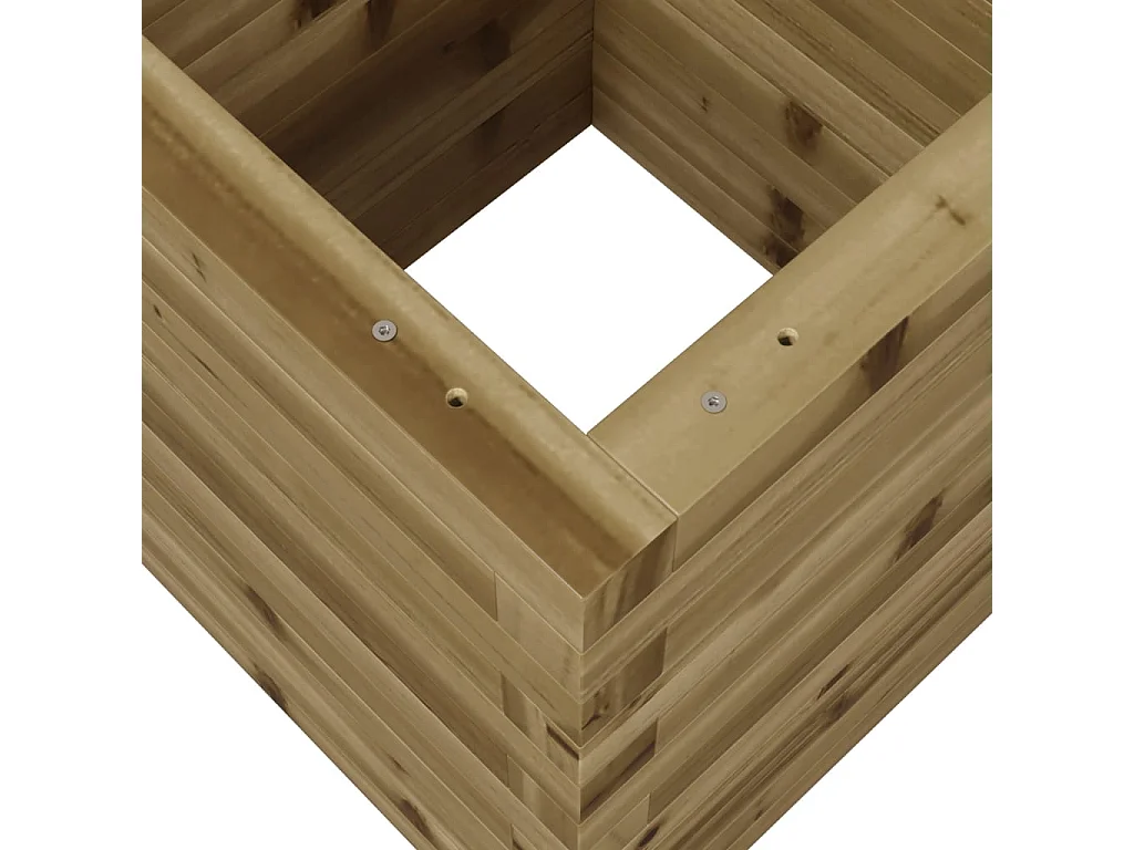 Fioriera da Giardino 40x40x46 cm in Legno di Pino Impregnato