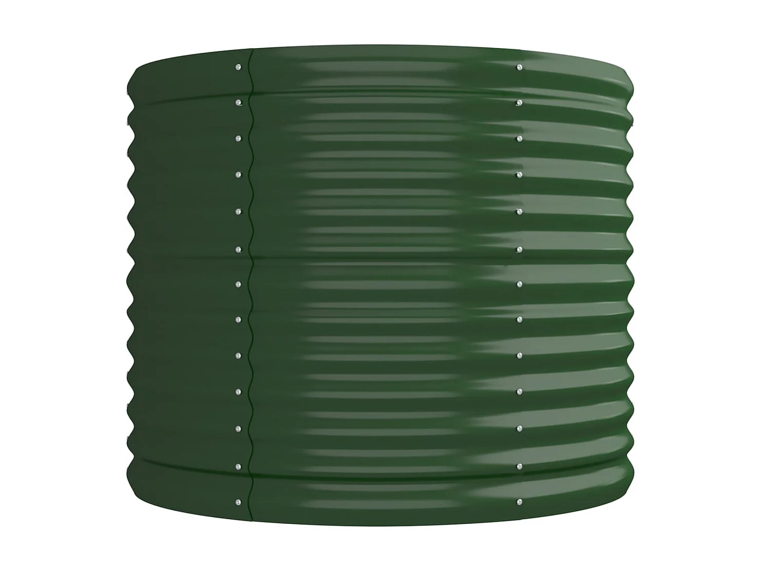 Lit surélevé de jardin Acier enduit de poudre 224x80x68 cm Vert