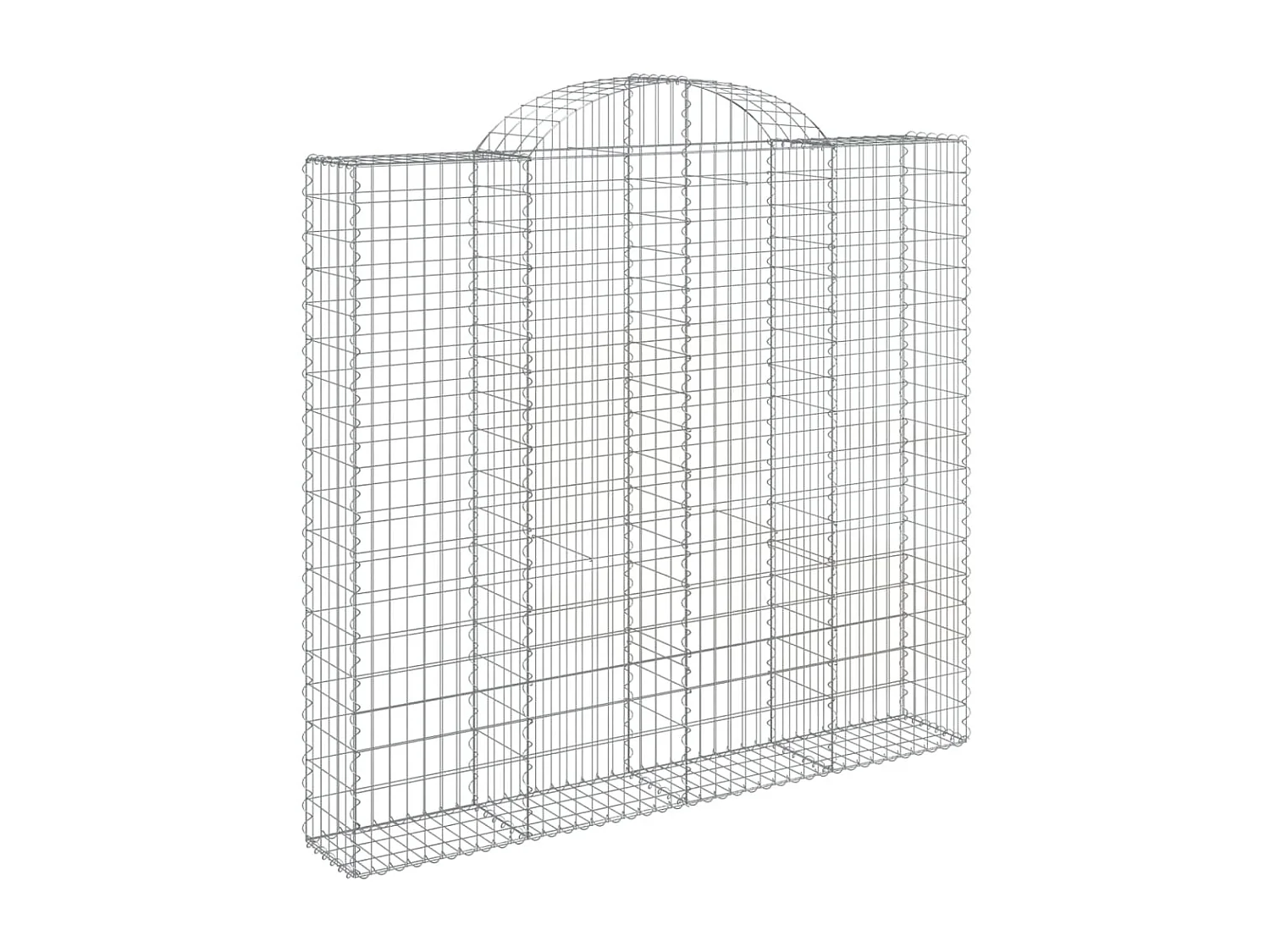Cestos gabião arqueados 2pcs 200x30x180/200cm ferro galvanizado