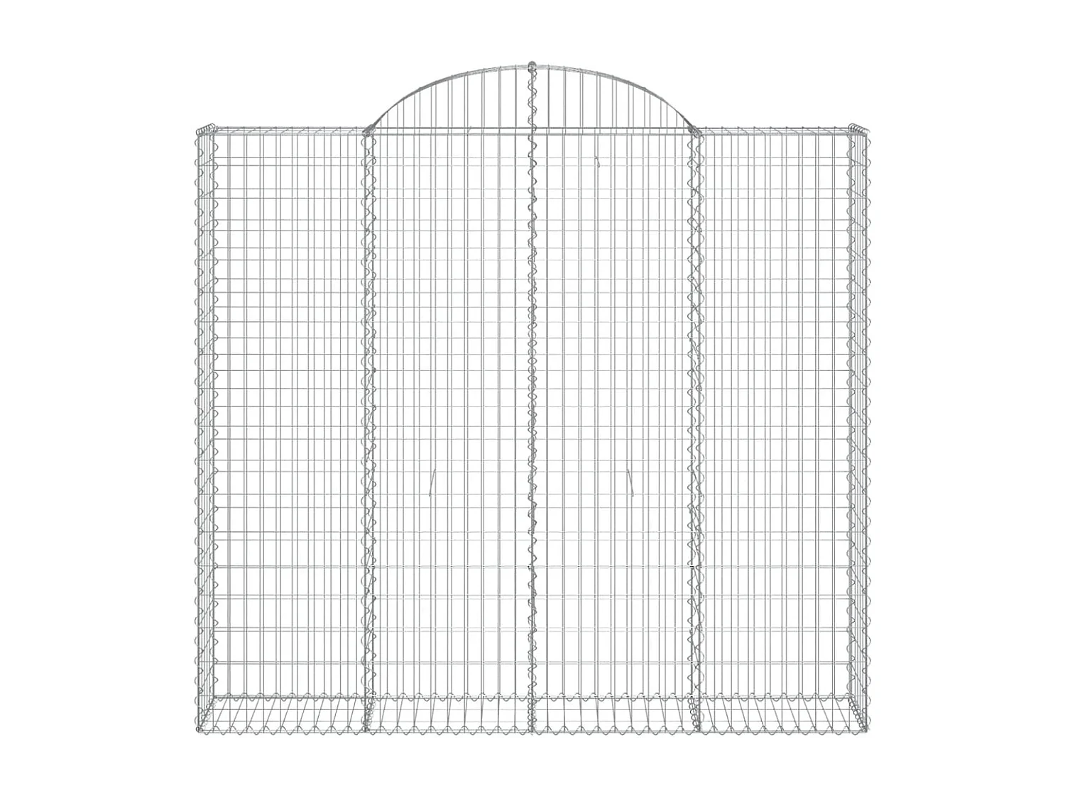 Cestos gabião arqueados 2pcs 200x30x180/200cm ferro galvanizado
