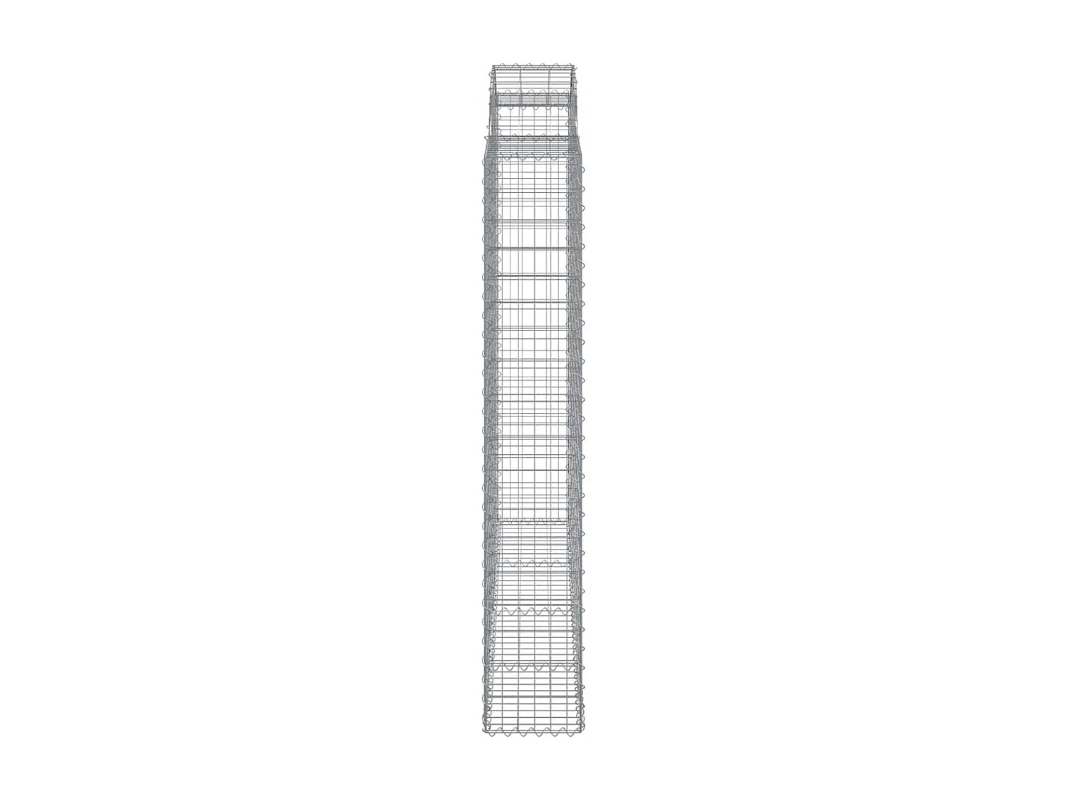 Cestos gabião arqueados 2pcs 200x30x180/200cm ferro galvanizado