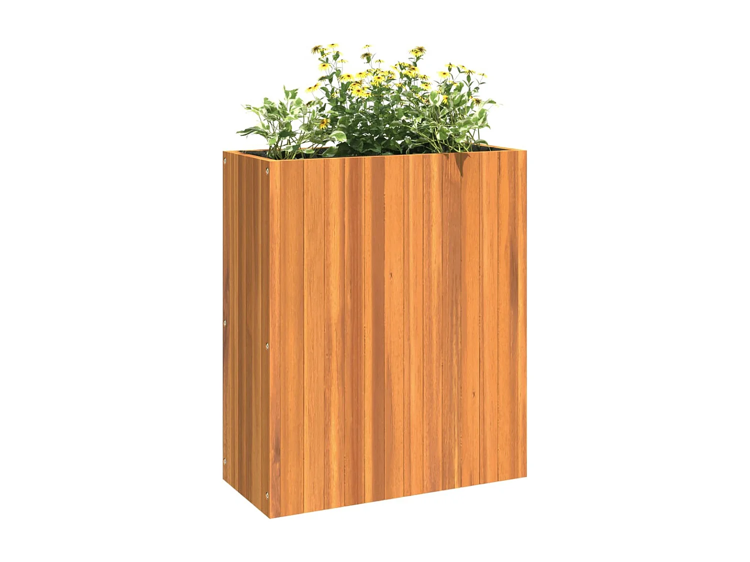 Jardinière 59x27,5x70 cm bois massif d'acacia