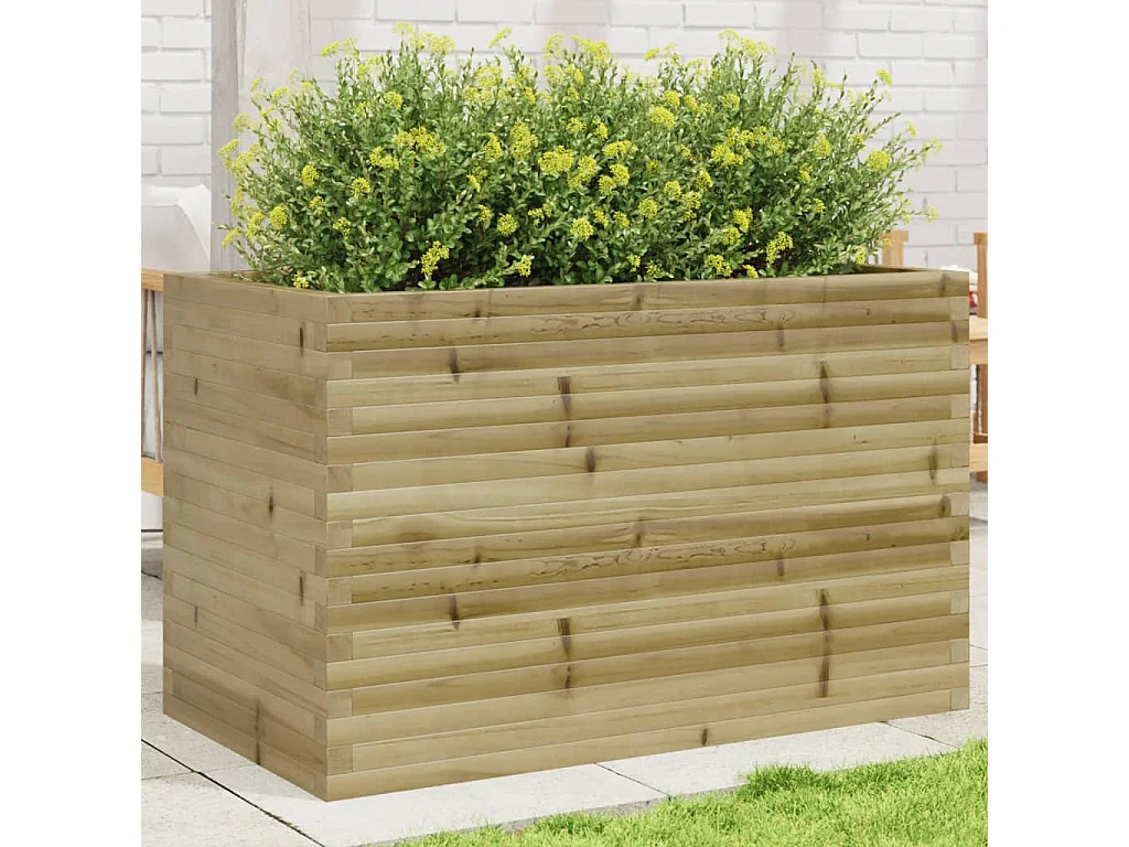 Jardinière 110x60x68,5 cm bois de pin imprégné