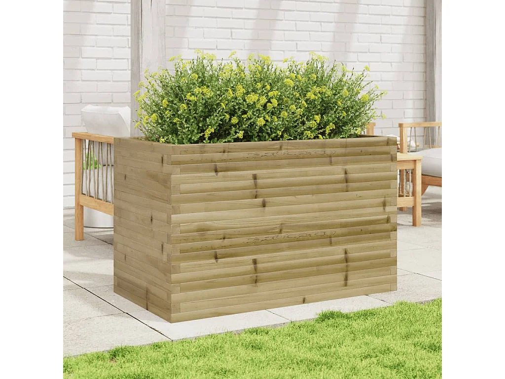 Jardinière 110x60x68,5 cm bois de pin imprégné