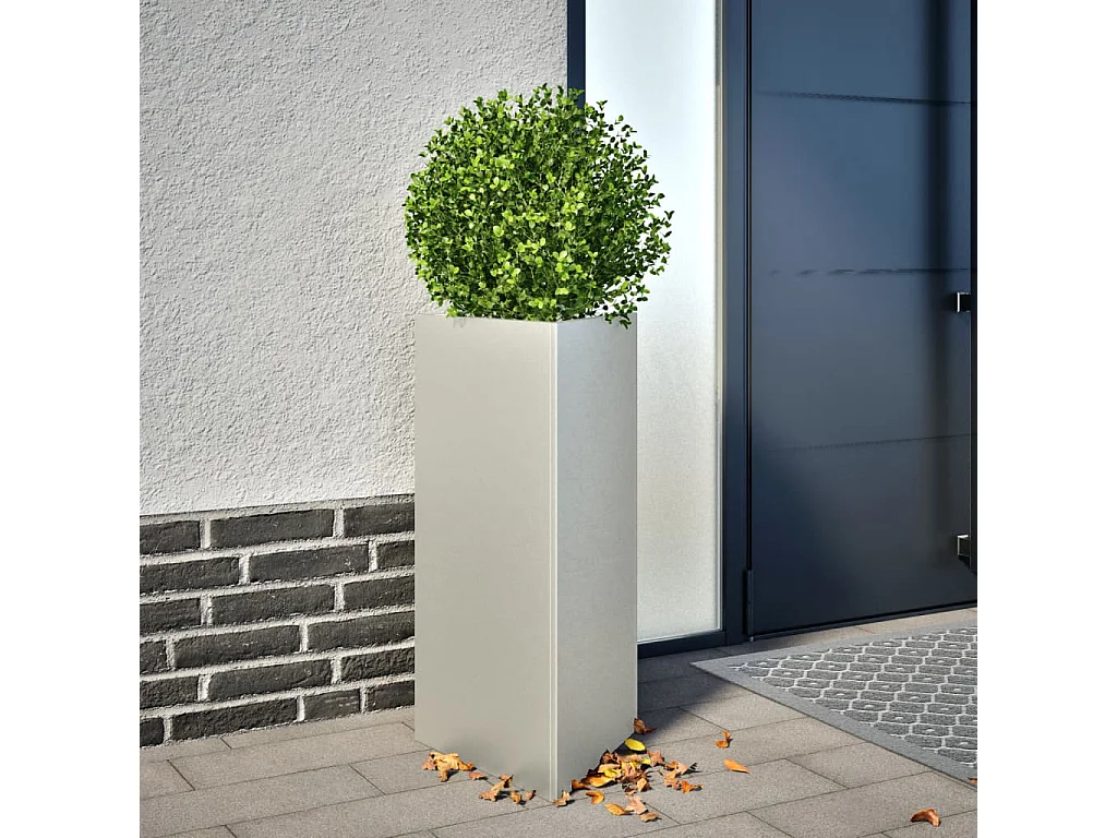 Plantenbak driehoek 40x34,5x70 cm roestvrij staal