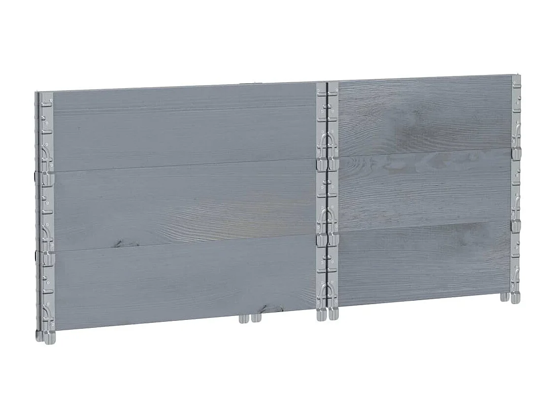 Plantenbak 80x60 cm massief grenenhout grijs