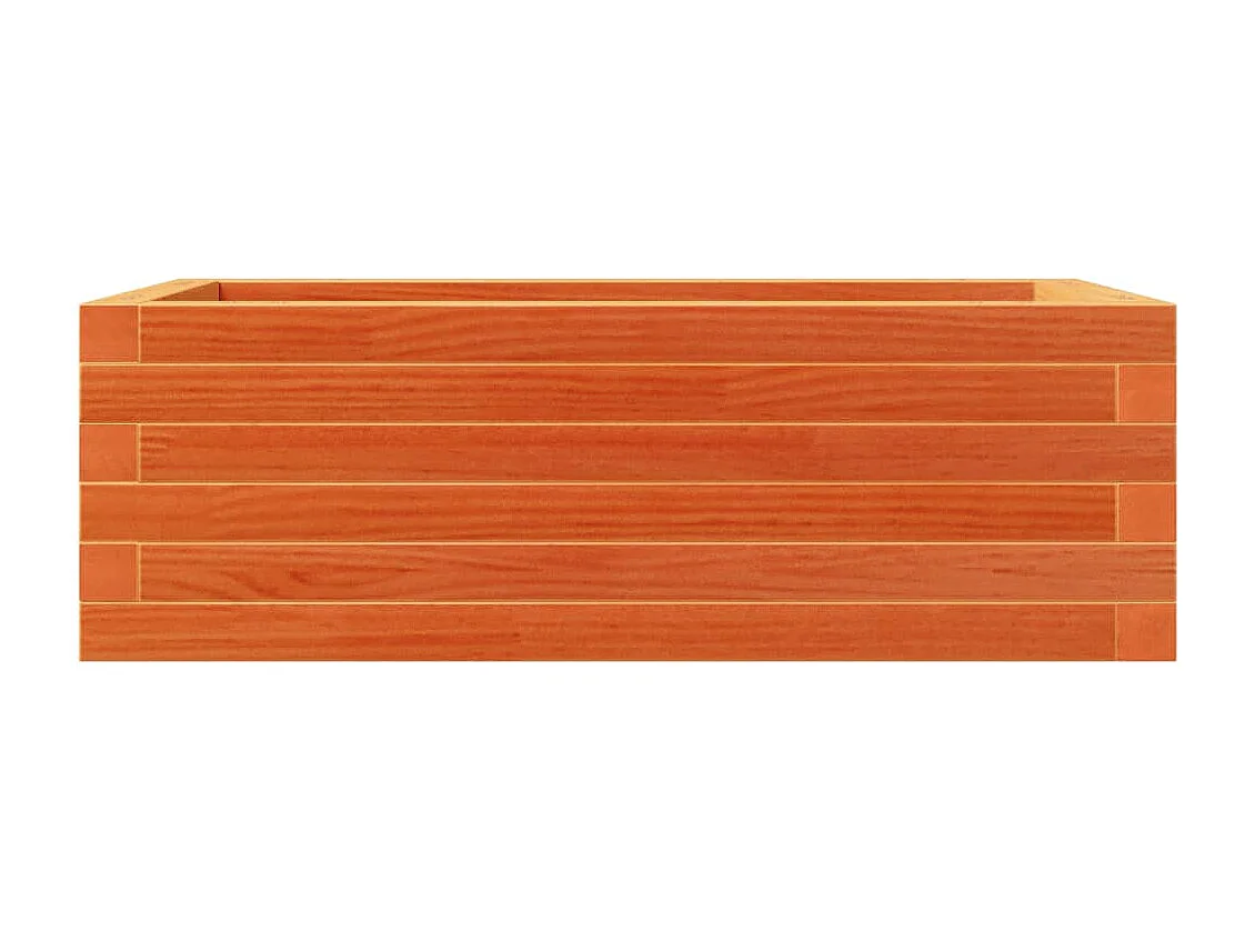 Pflanzkübel Wachsbraun 70x40x23 cm Massivholz Kiefer