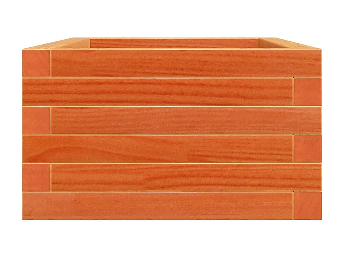 Pflanzkübel Wachsbraun 70x40x23 cm Massivholz Kiefer