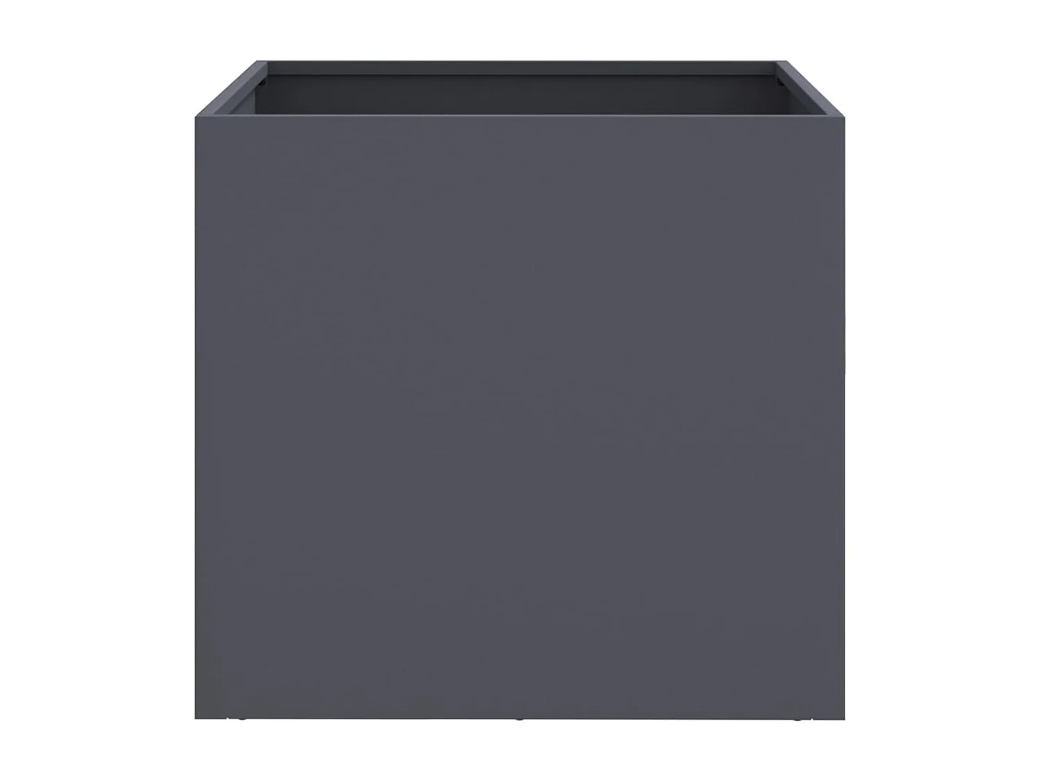 Jardinières 2 pcs anthracite 42x40x39 cm acier