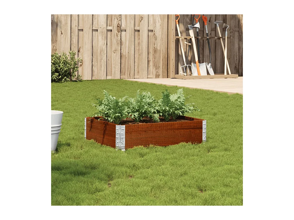Plantenbak 80x60 cm massief grenenhout bruin
