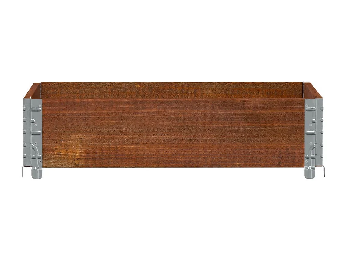 Vaso/floreira para jardim 80x60 cm pinho maciço castanho