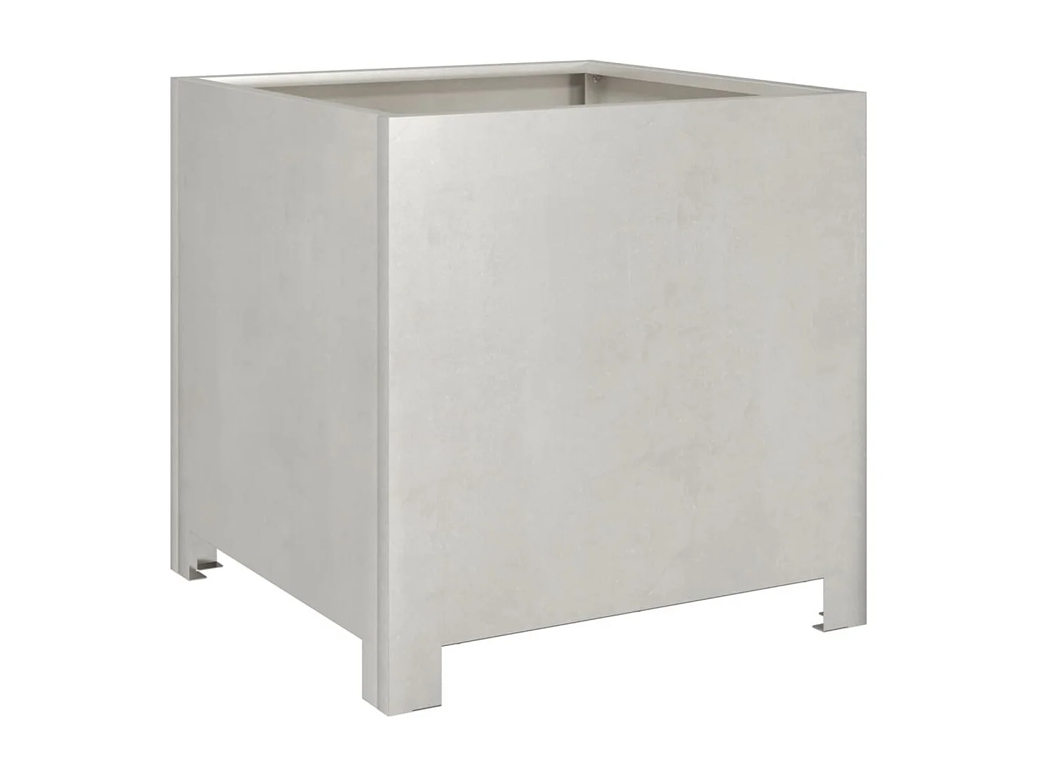 Jardinières 2 pcs 40x40x40 cm acier inoxydable