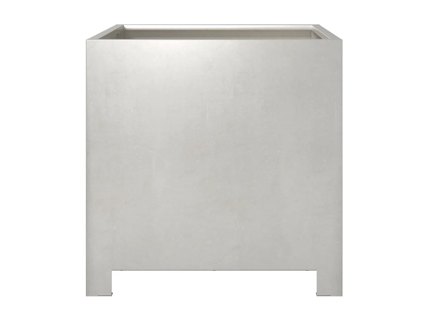 Jardinières 2 pcs 40x40x40 cm acier inoxydable