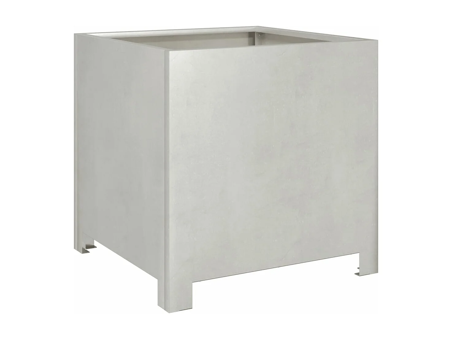 Jardinières 2 pcs 40x40x40 cm acier inoxydable