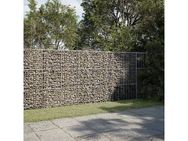 Panier gabion avec couvercle 300x50x150 cm fer galvanisé