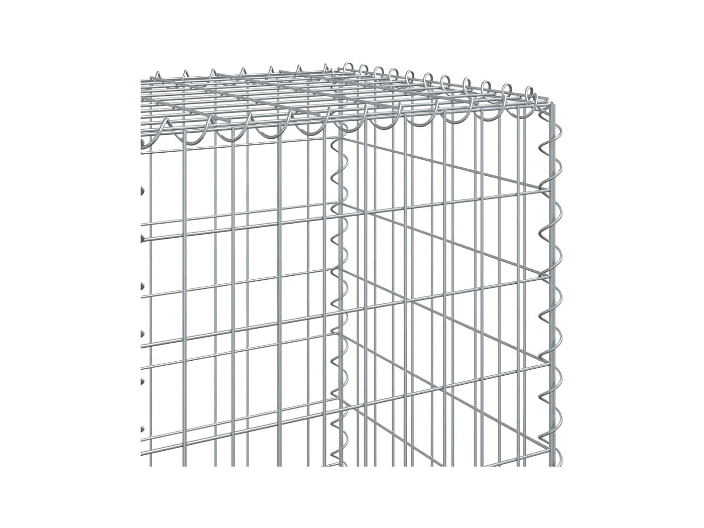 Panier gabion avec couvercle 300x50x150 cm fer galvanisé