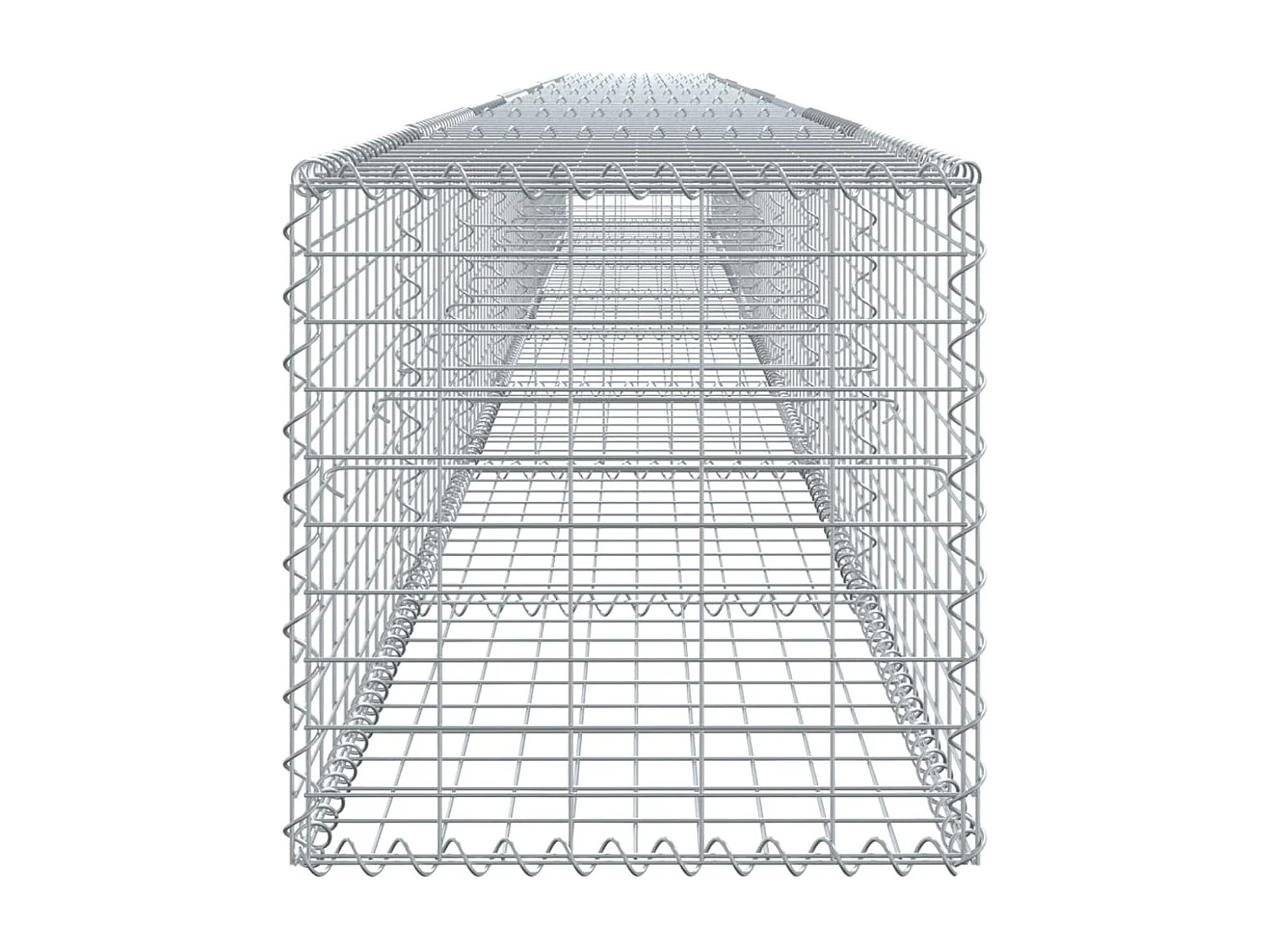 Cesto gabião com cobertura 800x50x50 cm ferro galvanizado