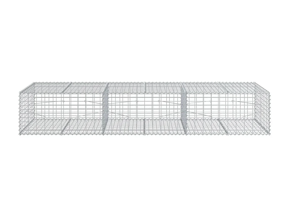 Cesto gabião com cobertura 300x100x50 cm ferro galvanizado