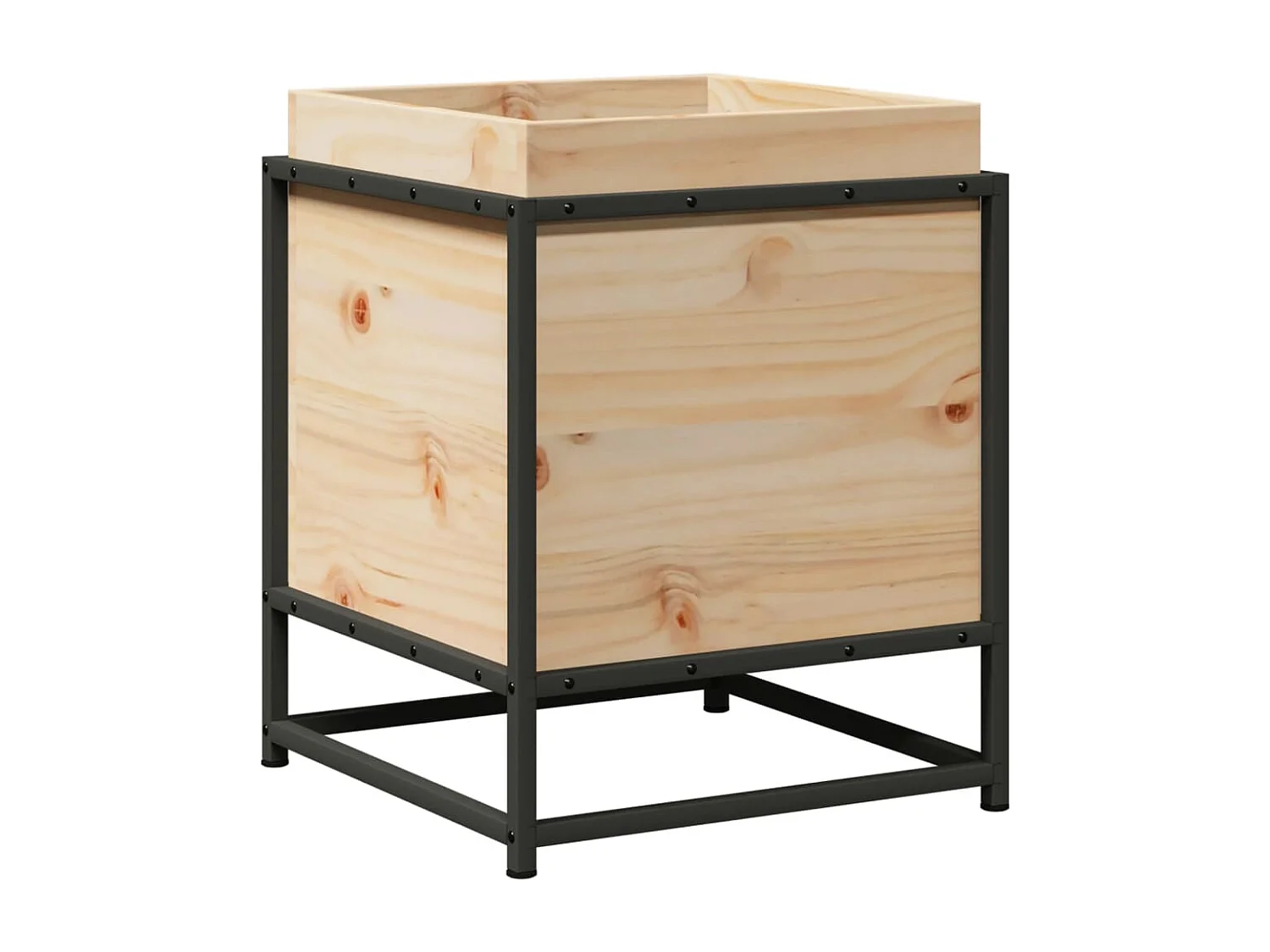 Jardinière 40x40x50 cm bois de pin massif