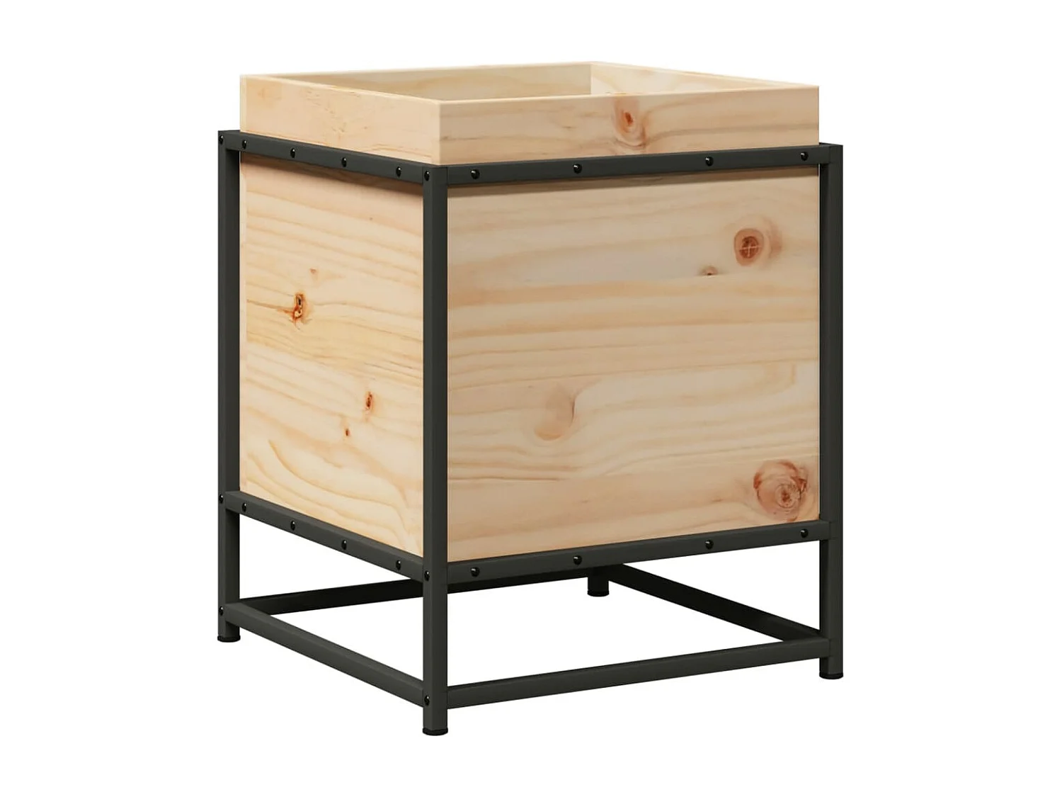 Jardinière 40x40x50 cm bois de pin massif