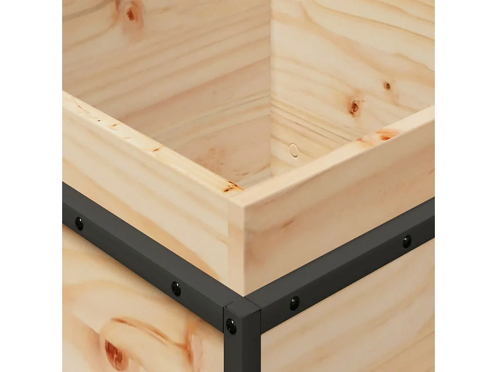 Jardinière 40x40x50 cm bois de pin massif