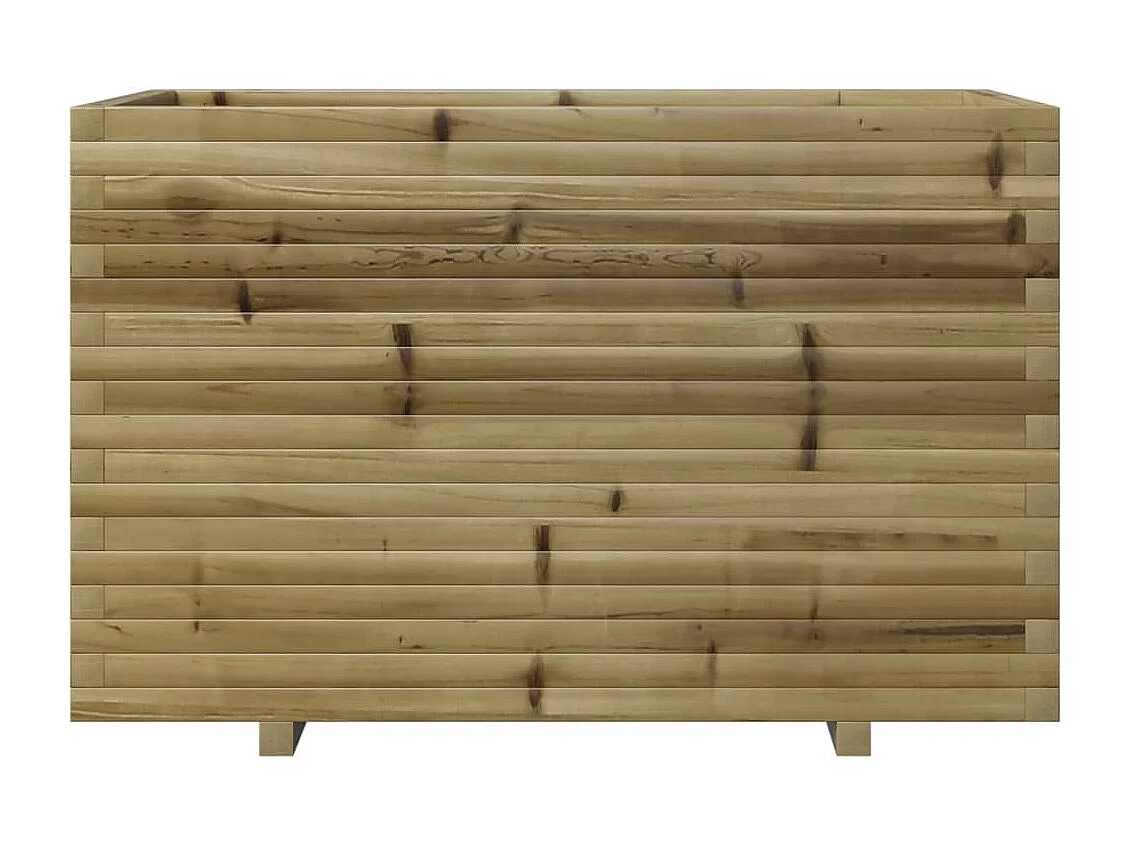 Vaso/floreira de jardim 110x60x72cm madeira de pinho impregnada