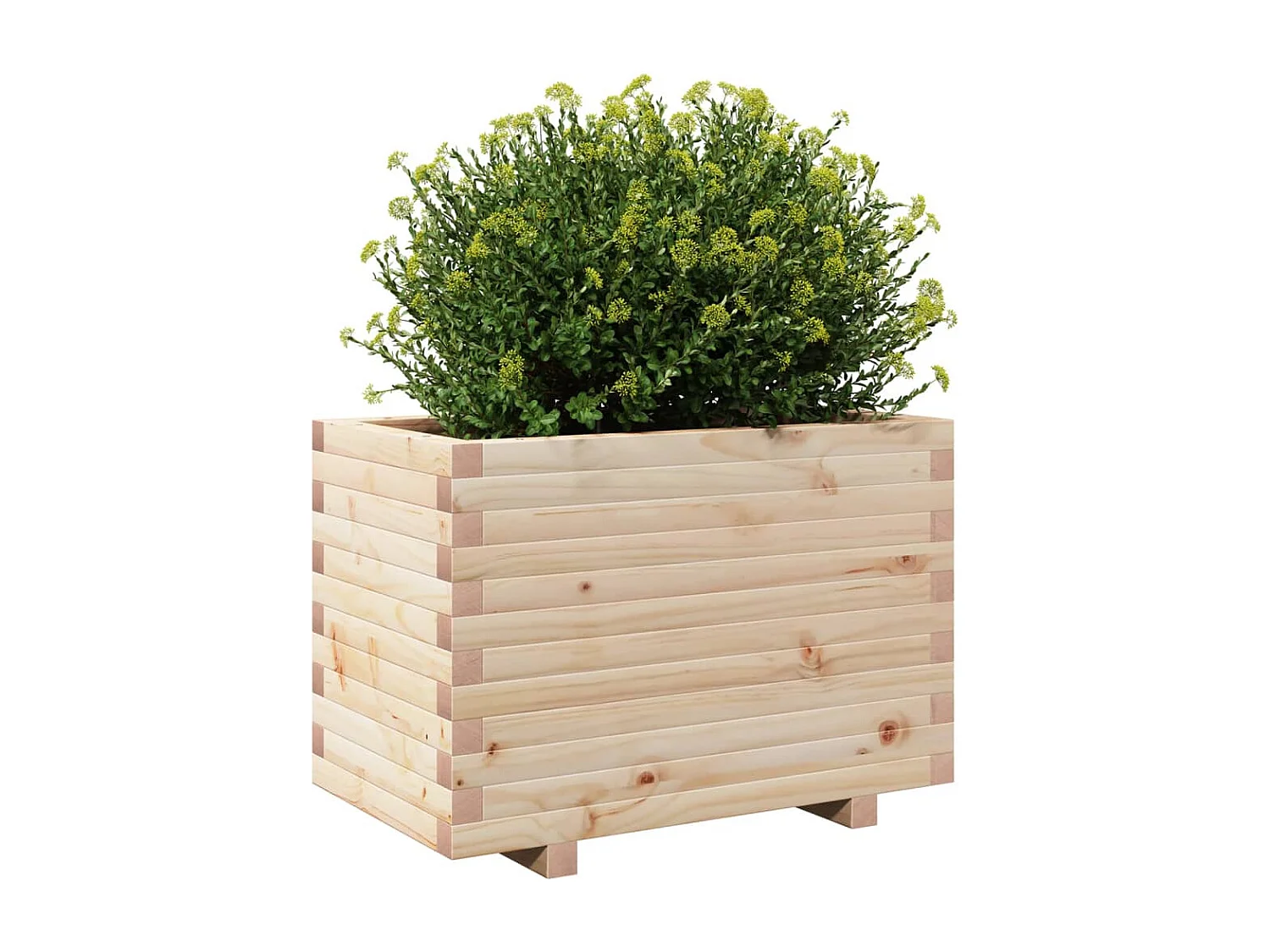 Jardinera madera maciza de pino 70x40x49,5 cm