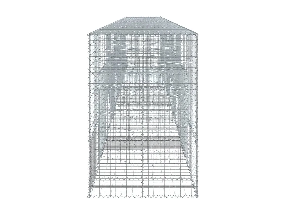 Panier gabion avec couvercle 1000x100x150 cm fer galvanisé