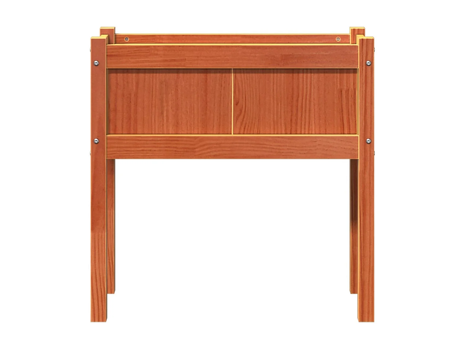 Fioriere da Giardino 2pz Gambe Marrone Cera Legno Massello Pino