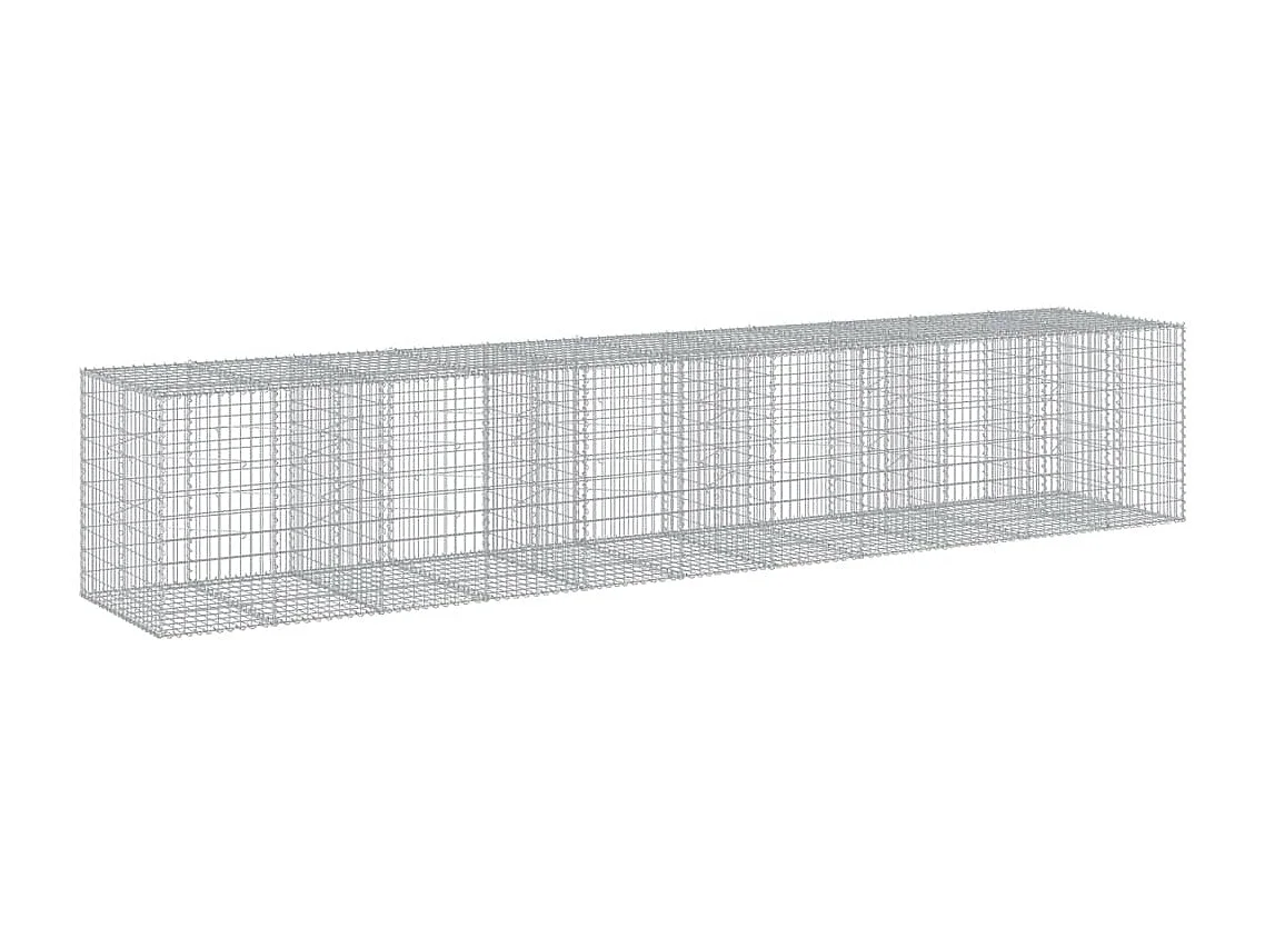 Schanskorf 550x100x100 cm gegalvaniseerd ijzer zilverkleurig