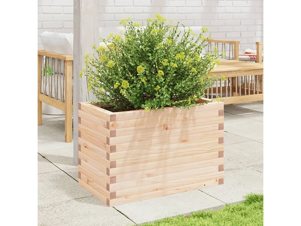Jardinière 70x40x45,5 cm bois de pin massif
