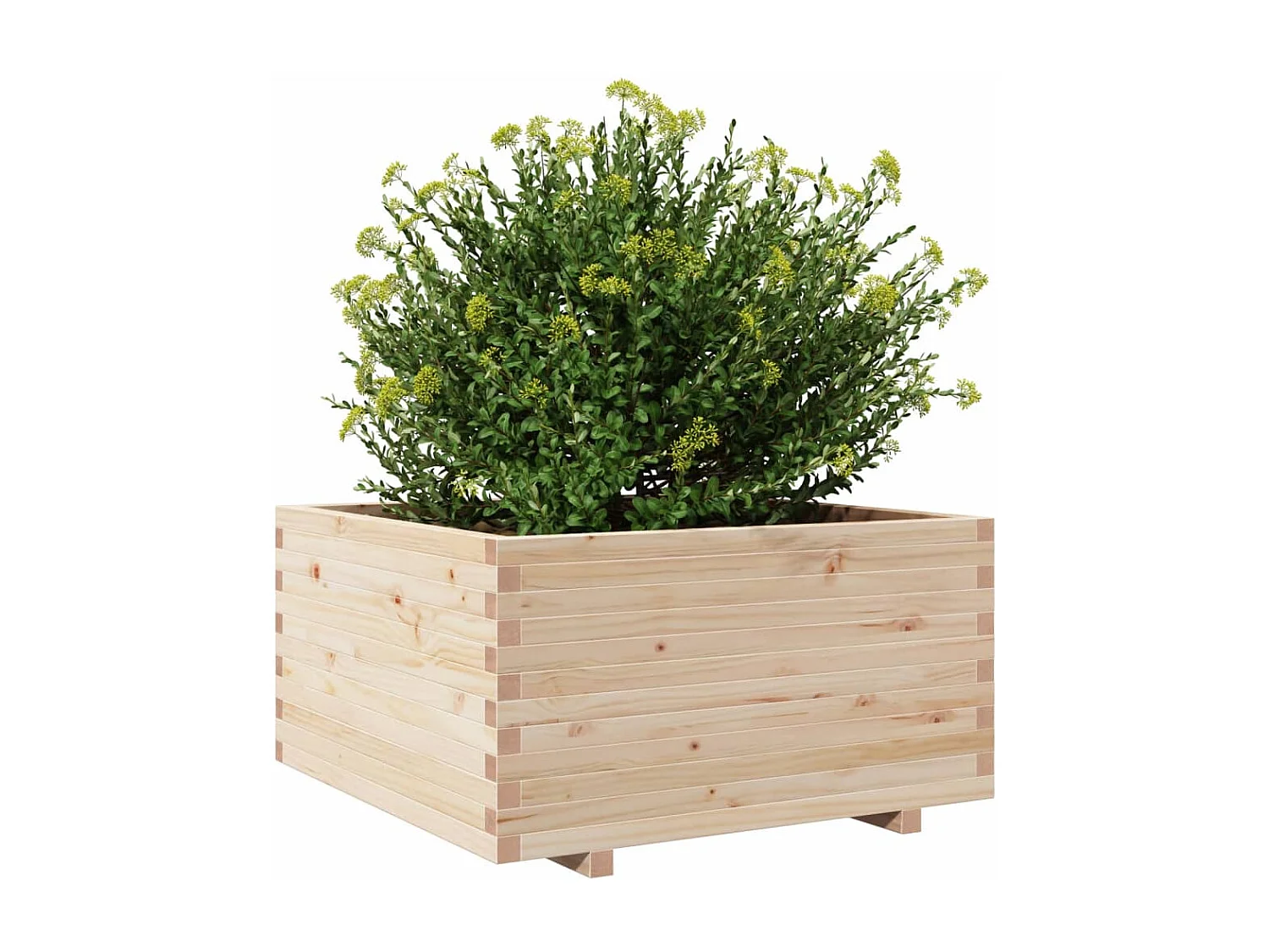 Jardinière 90x90x49,5 cm bois de pin massif